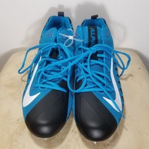 Nike Mens Menace Pro Low Football Cleats Blue 14
